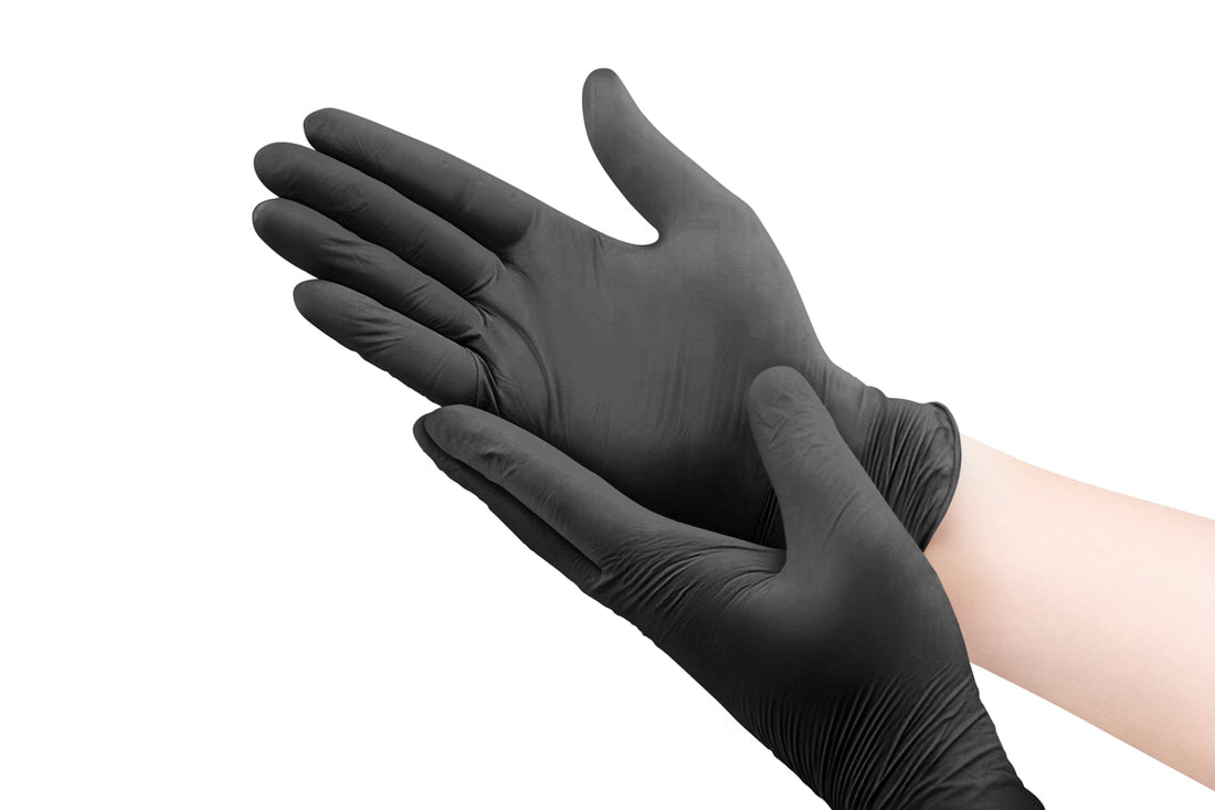 Diamond 4 mil Black Nitrile Exam Gloves (IF41), Case of 1000
