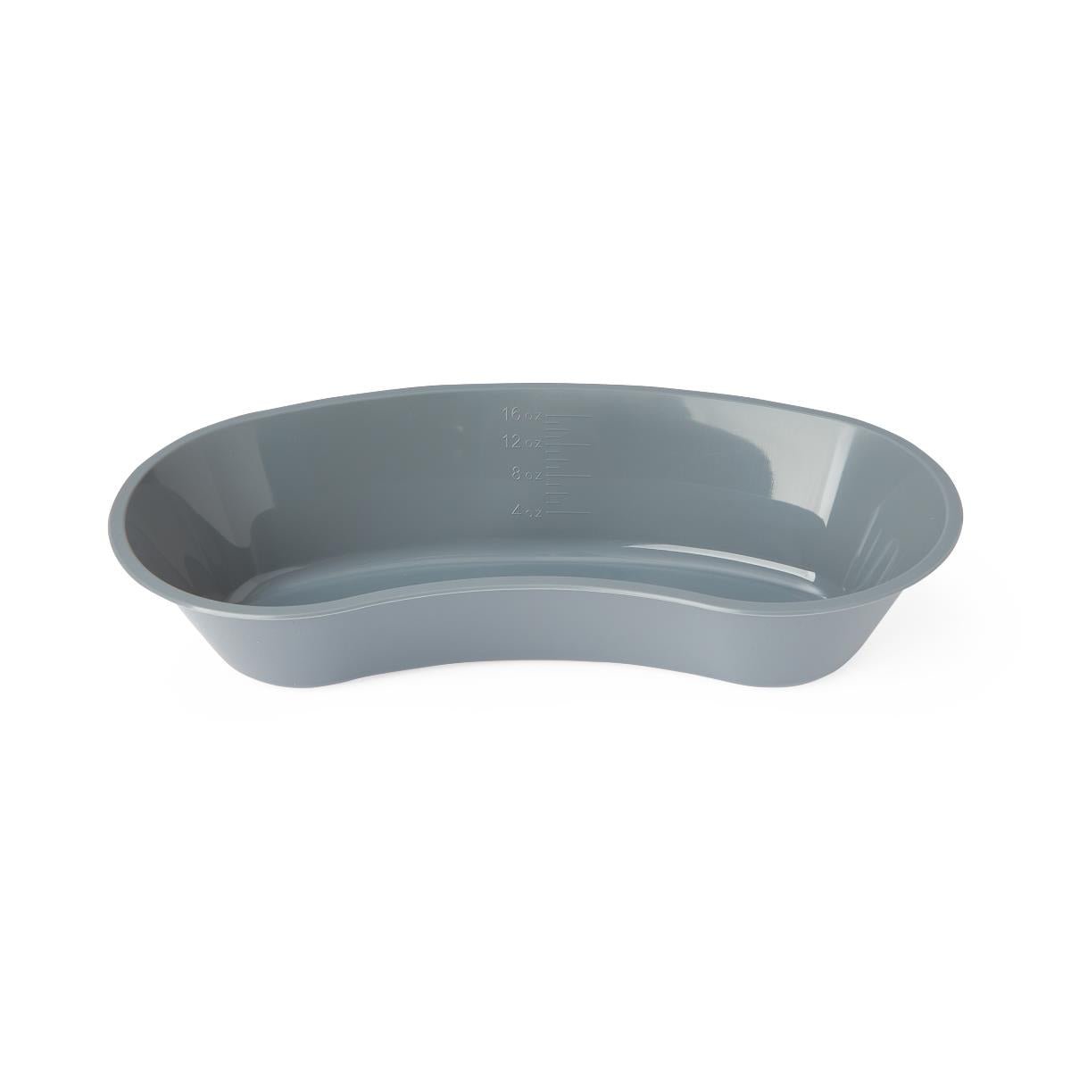 Medline Plastic Emesis Basin, 500 mL, Graphite, 8.5"L, case of 250