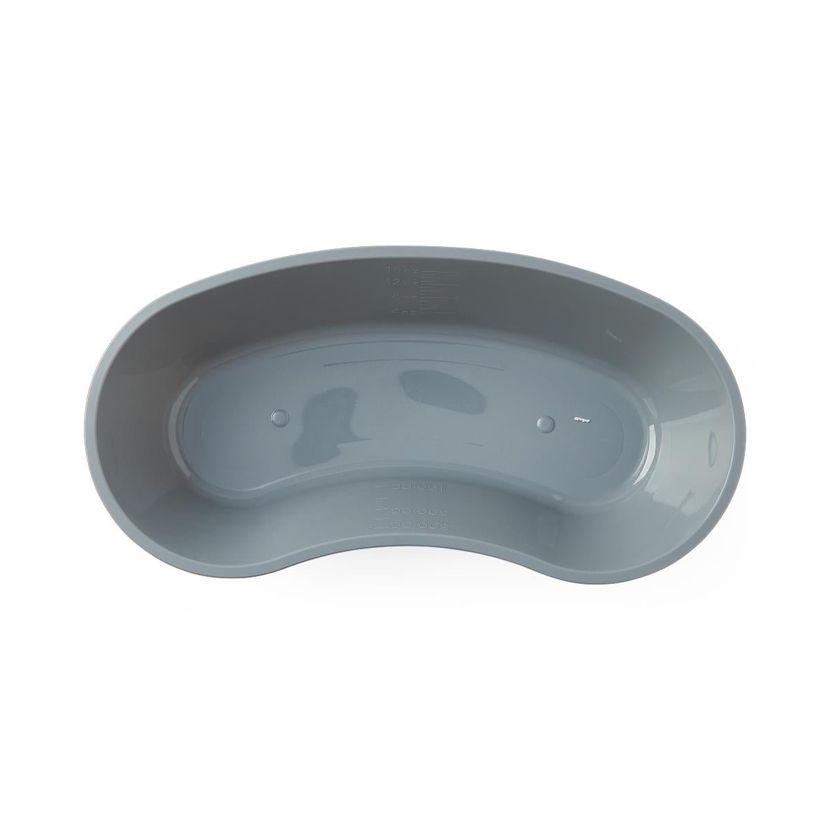 Medline Plastic Emesis Basin, 500 mL, Graphite, 8.5"L, case of 250