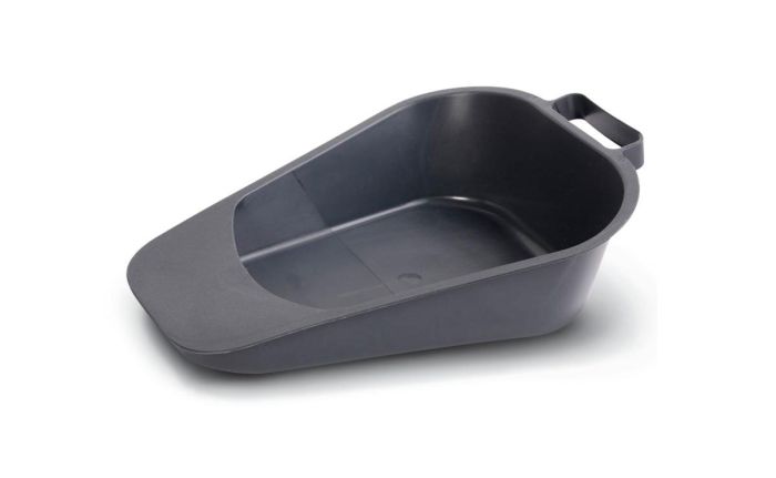 Medline Tapered Fracture Bedpan Gray 26oz, case of 24
