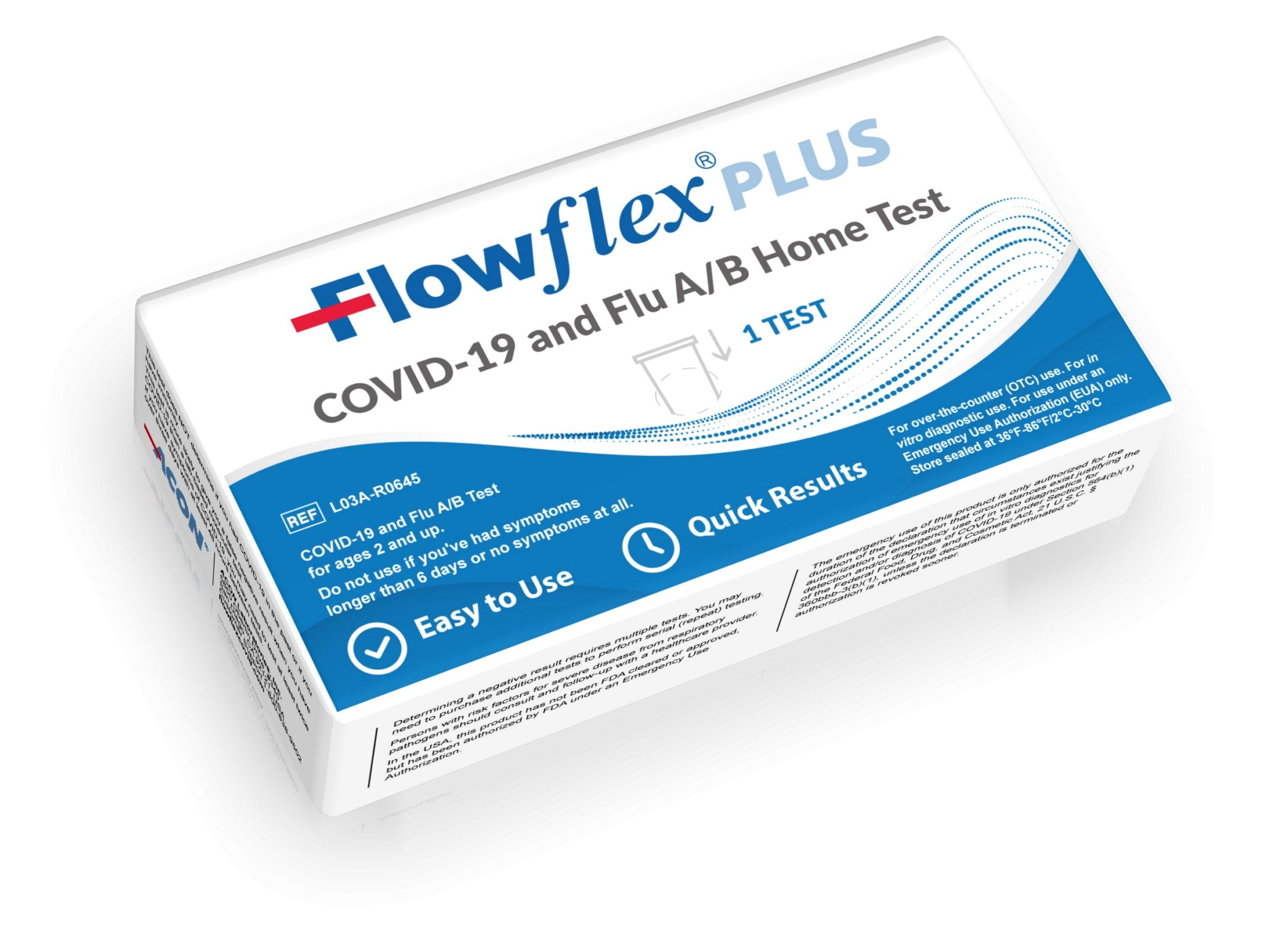 ACON Flowflex® PLUS COVID-19 and Flu A/B Home Test