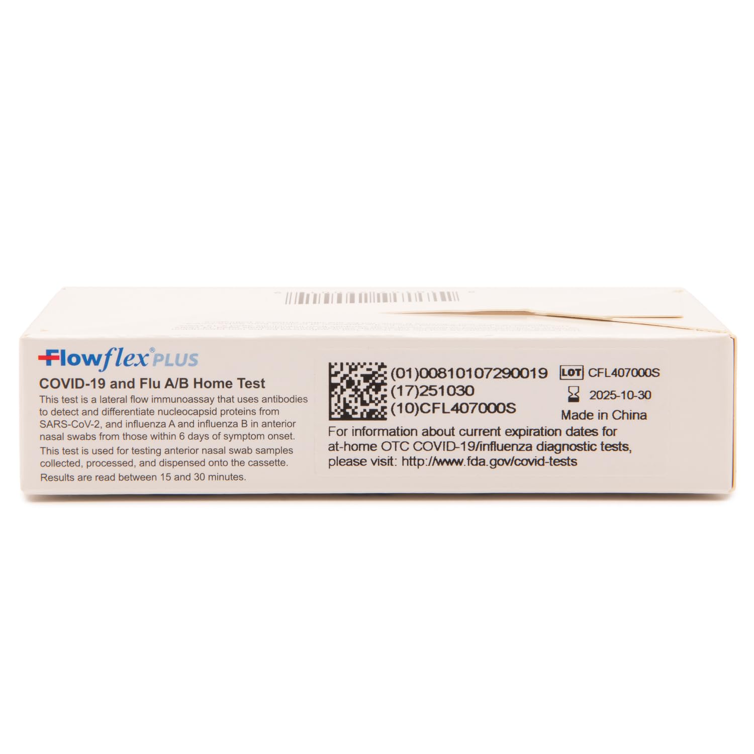 ACON Flowflex® PLUS COVID-19 and Flu A/B Home Test