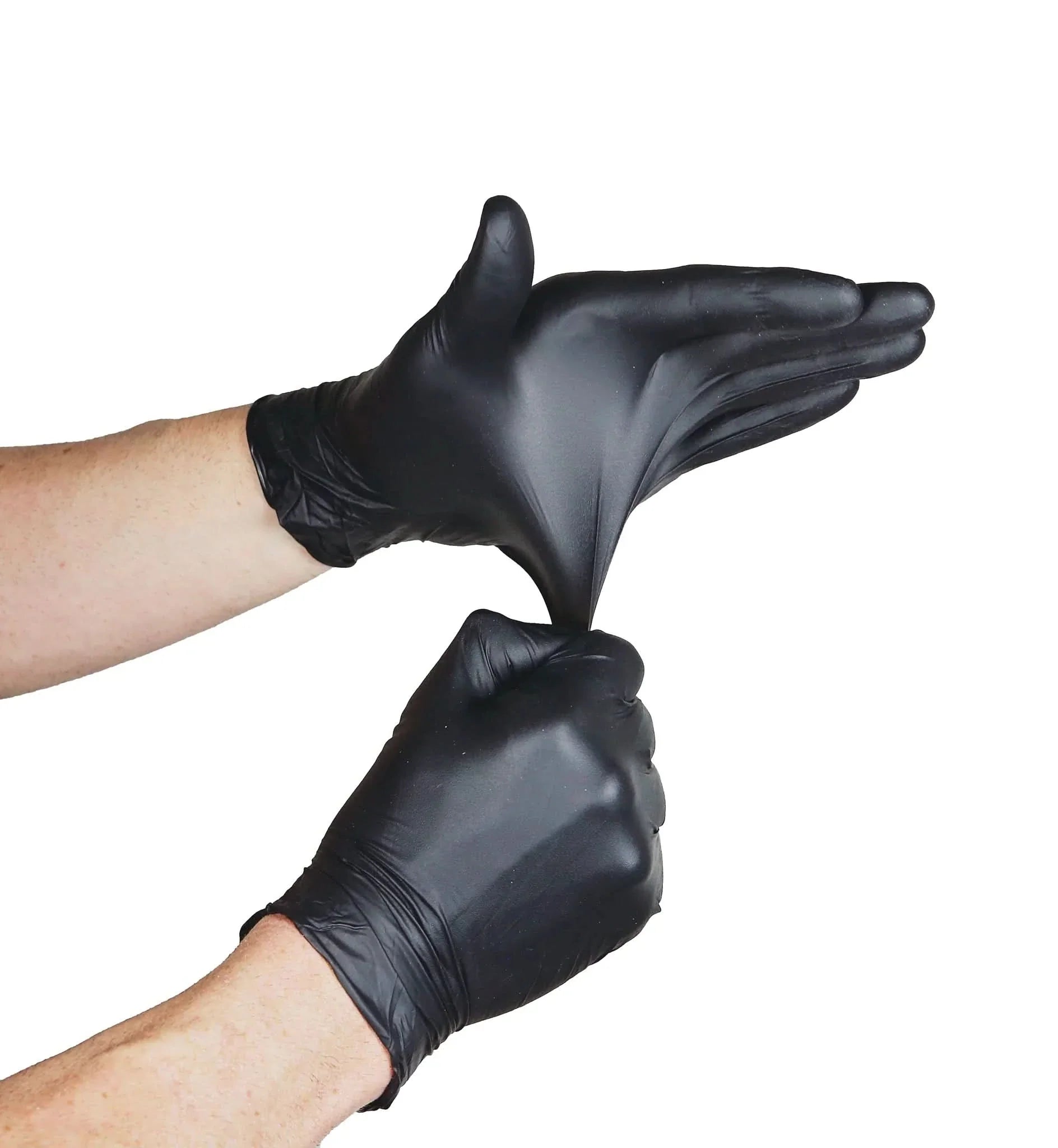 Alpha Force 5 mil Black Nitrile Heavy Duty Disposable Gloves, Chemo Tested, Case of 1000 (AF5B)