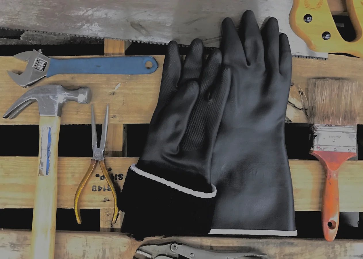 BRASIL - NEOPRENE Latex Gloves with Terry Lining (Pair)