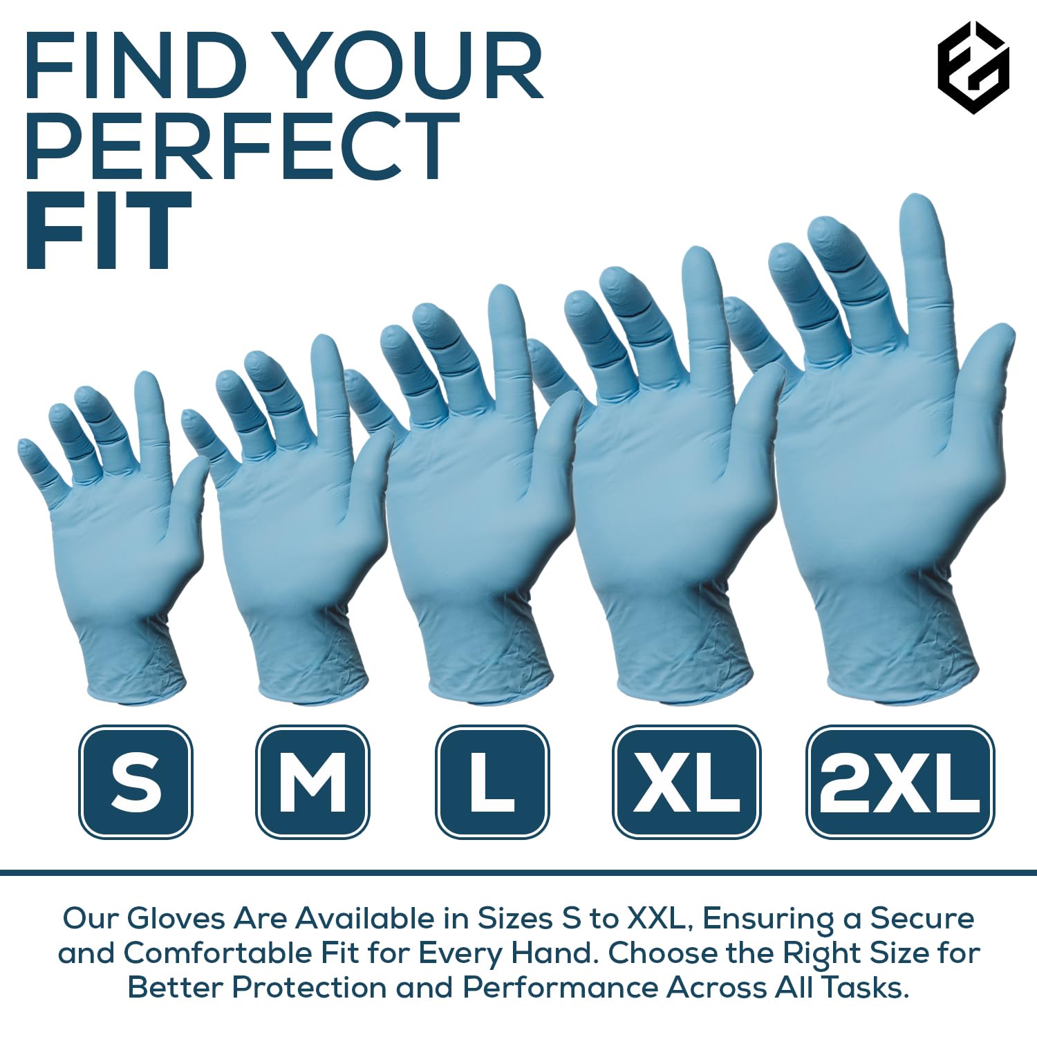 First Glove Volt 6 mil Blue Nitrile Exam Disposable Gloves, Powder Free, Case of 1000