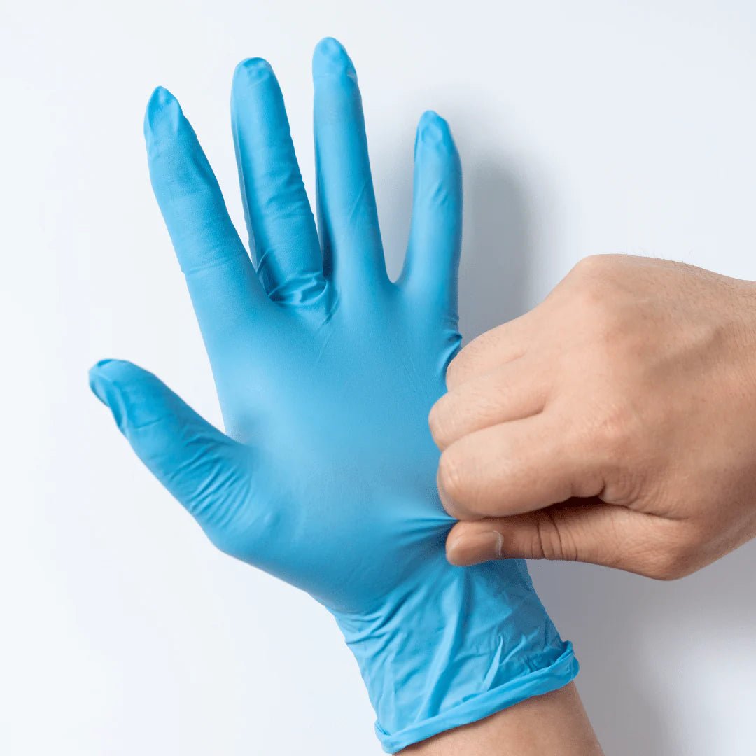 GP Craft 4 mil Blue Nitrile Exam Disposable Gloves, Case of 1000 Wholesale, Powder Free (GP40)
