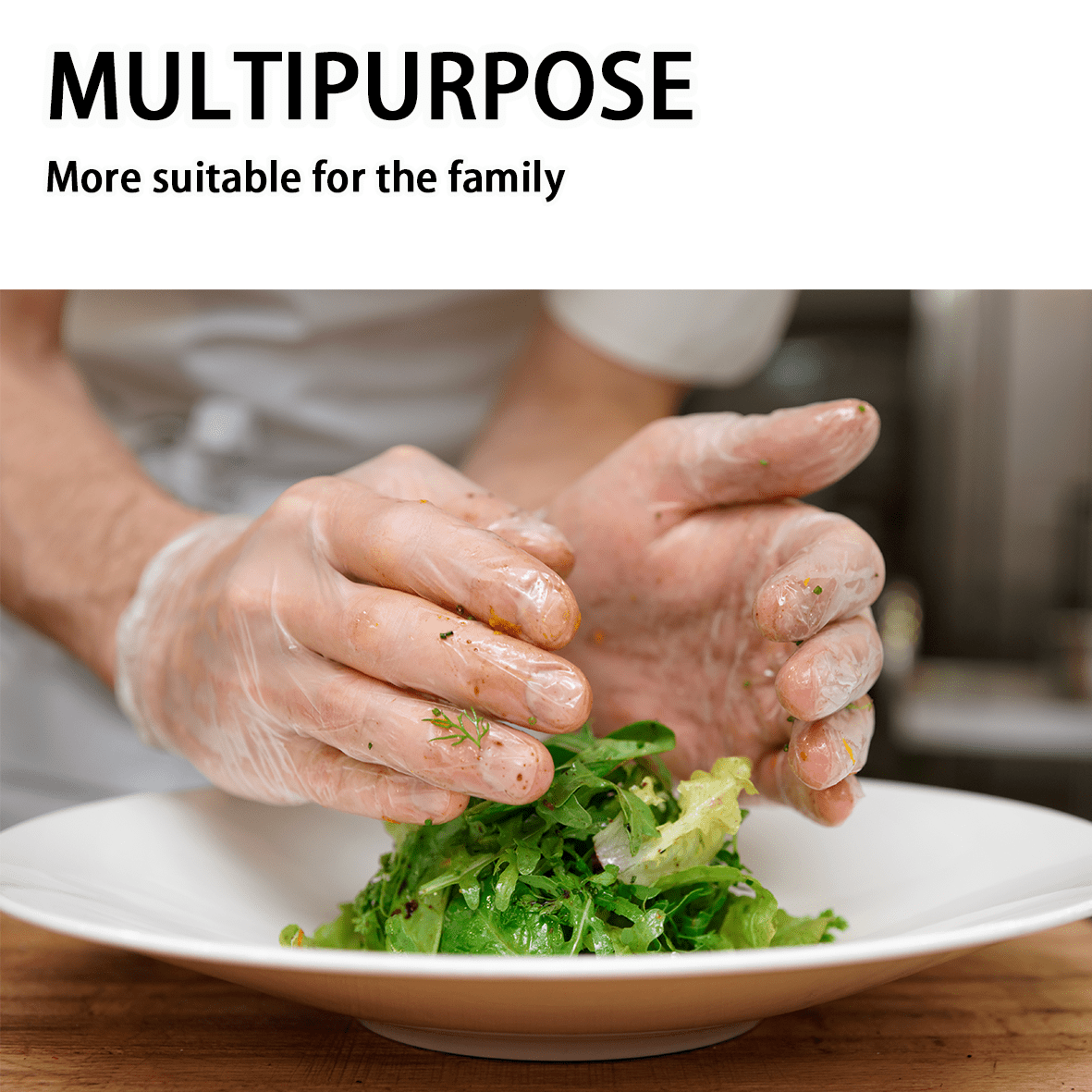 GP Craft Clear Vinyl Disposable Gloves, Powder Free, Case of 1000 (GPV-Clear)