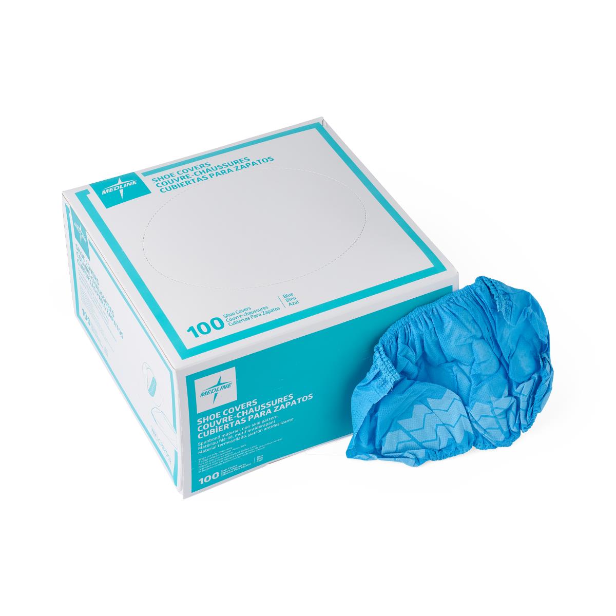 Medline Blue Disposable Shoe Covers – Case of 1000