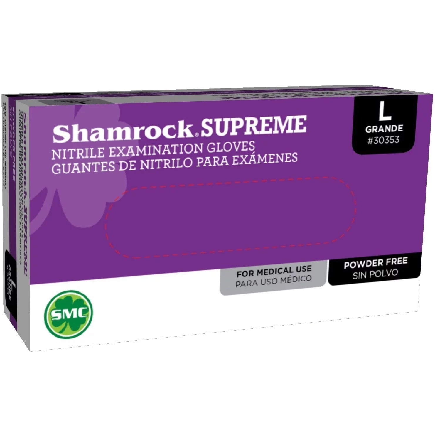 Shamrock Supreme 4 mil Blue Nitrile Exam Gloves, Powder Free, case of 1000 (SRBN4)