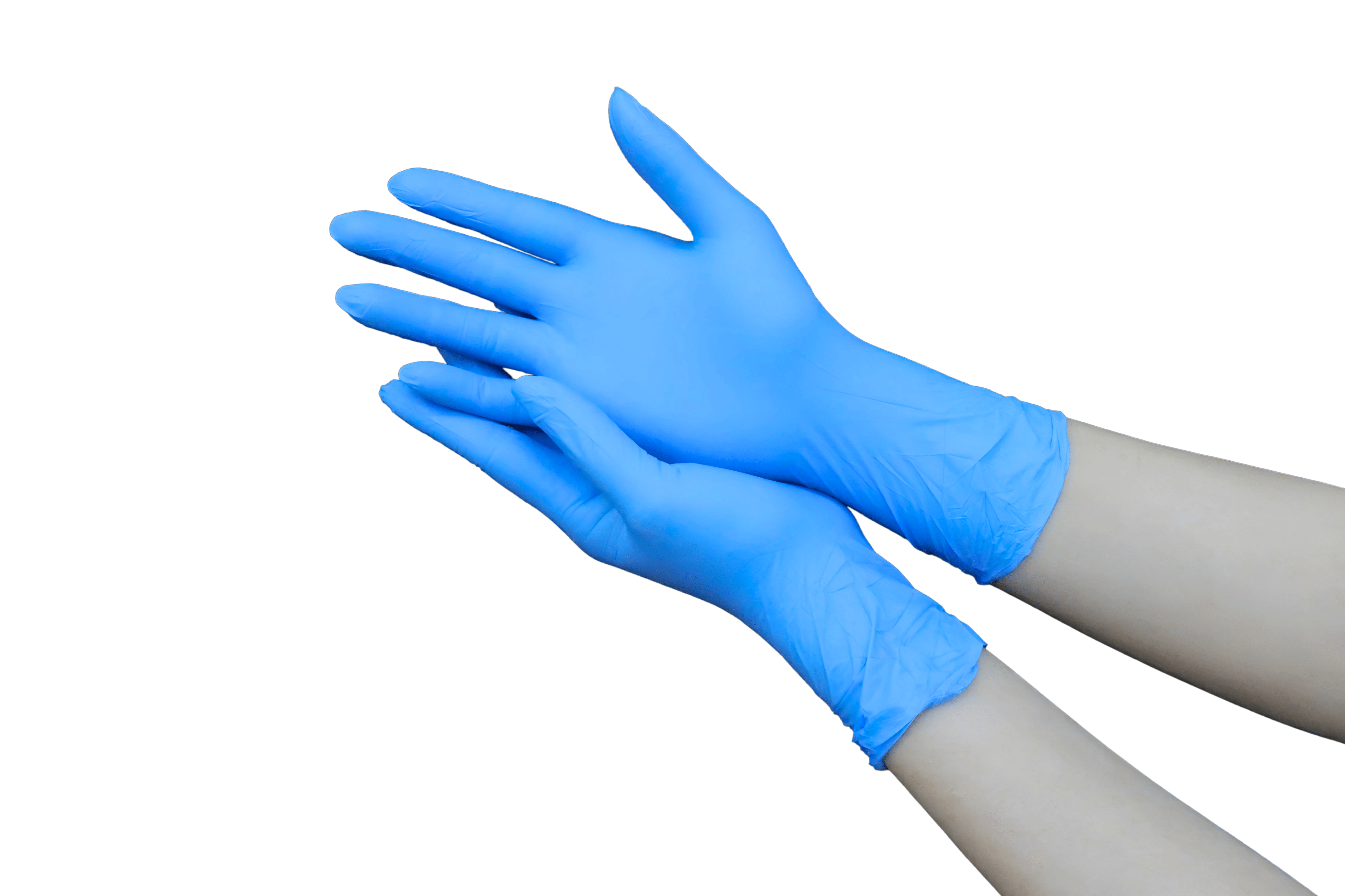 Vanguard Blue Nitrile Exam Gloves, Powder-Free (case of 1000)