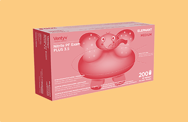 Ventyv Elephant 4 mil Violet Blue Nitrile Exam Gloves, Powder Free (CHEMO TESTED), case of 2000