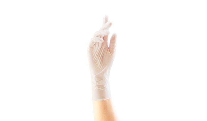 Intco Clear Vinyl Synthetic Exam Gloves, case of 1000, Powder-Free (VGPF300)