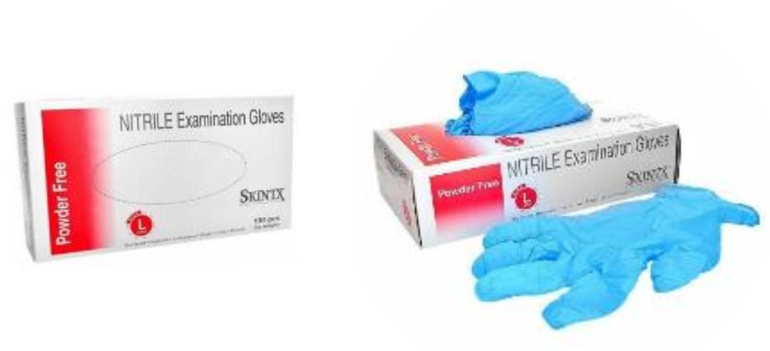 Skintx 5 Mil Blue Nitrile Examination Gloves