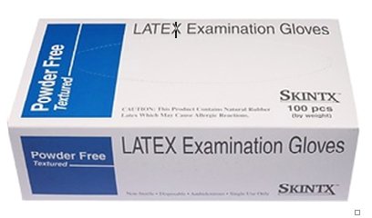 Skintx 6 Mil White Latex Examination Gloves