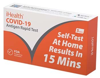 iHealth Antigen Home Test Kit - Case of 180 Tests - TK5