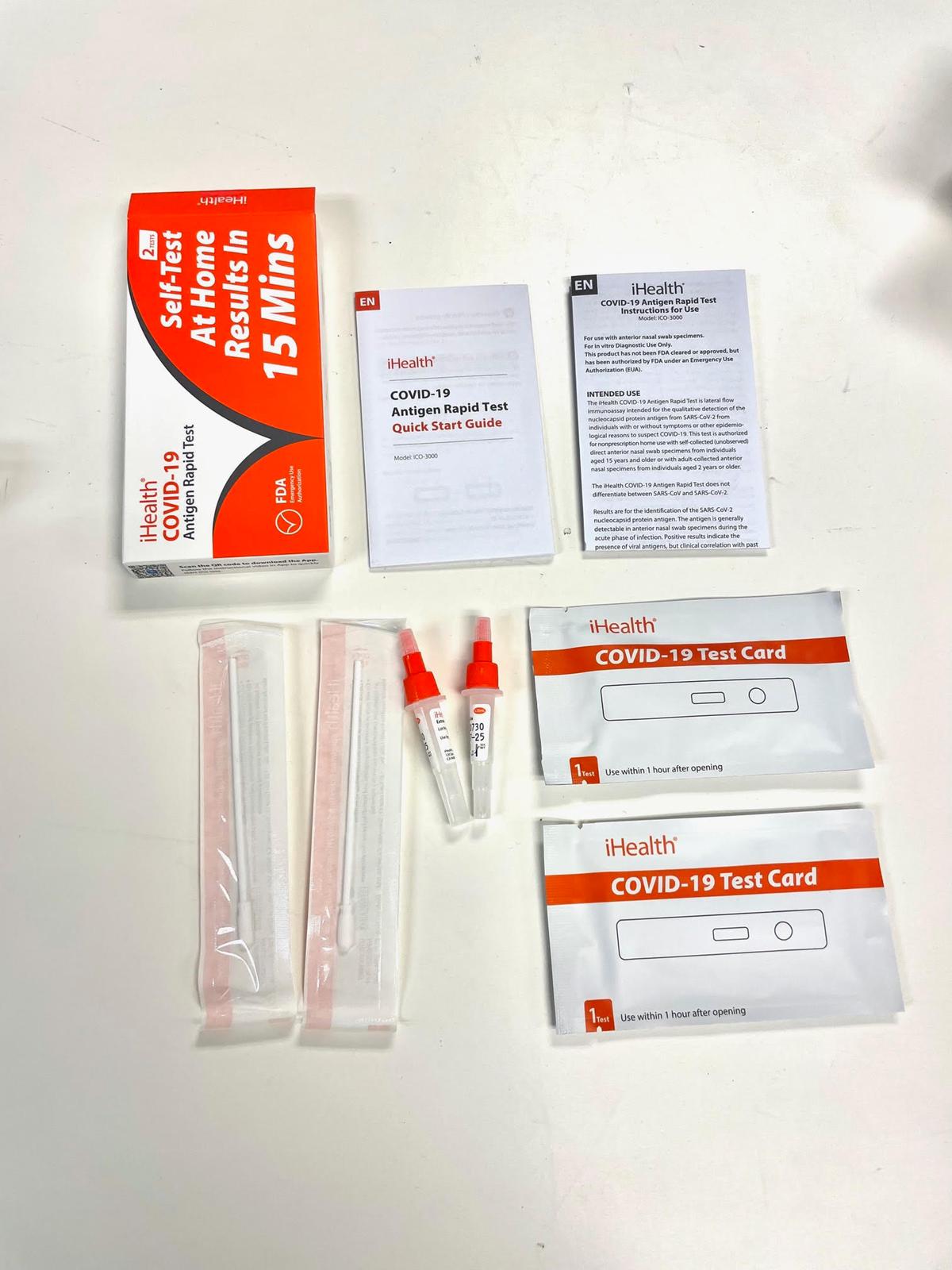 iHealth COVID-19 Antigen Home Test Kit - Case of 180 Tests - TK5